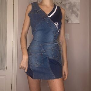 Jean mini dress